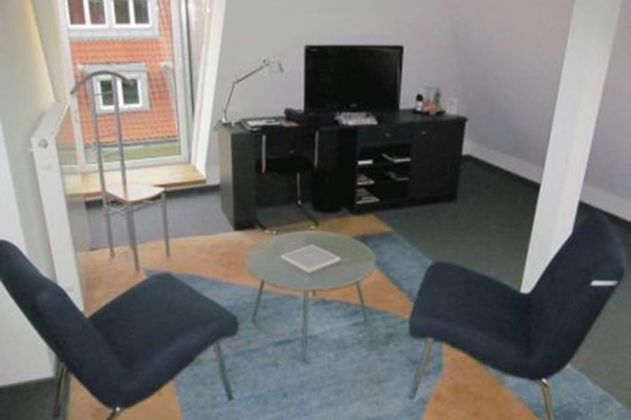Im Agora Hotel am Aasee gibt es einen Sitzbereich